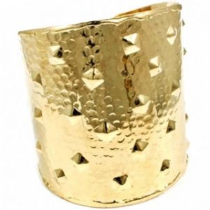 Alexiyas Studded Gold Hammered Cuff Bracelet.jpg